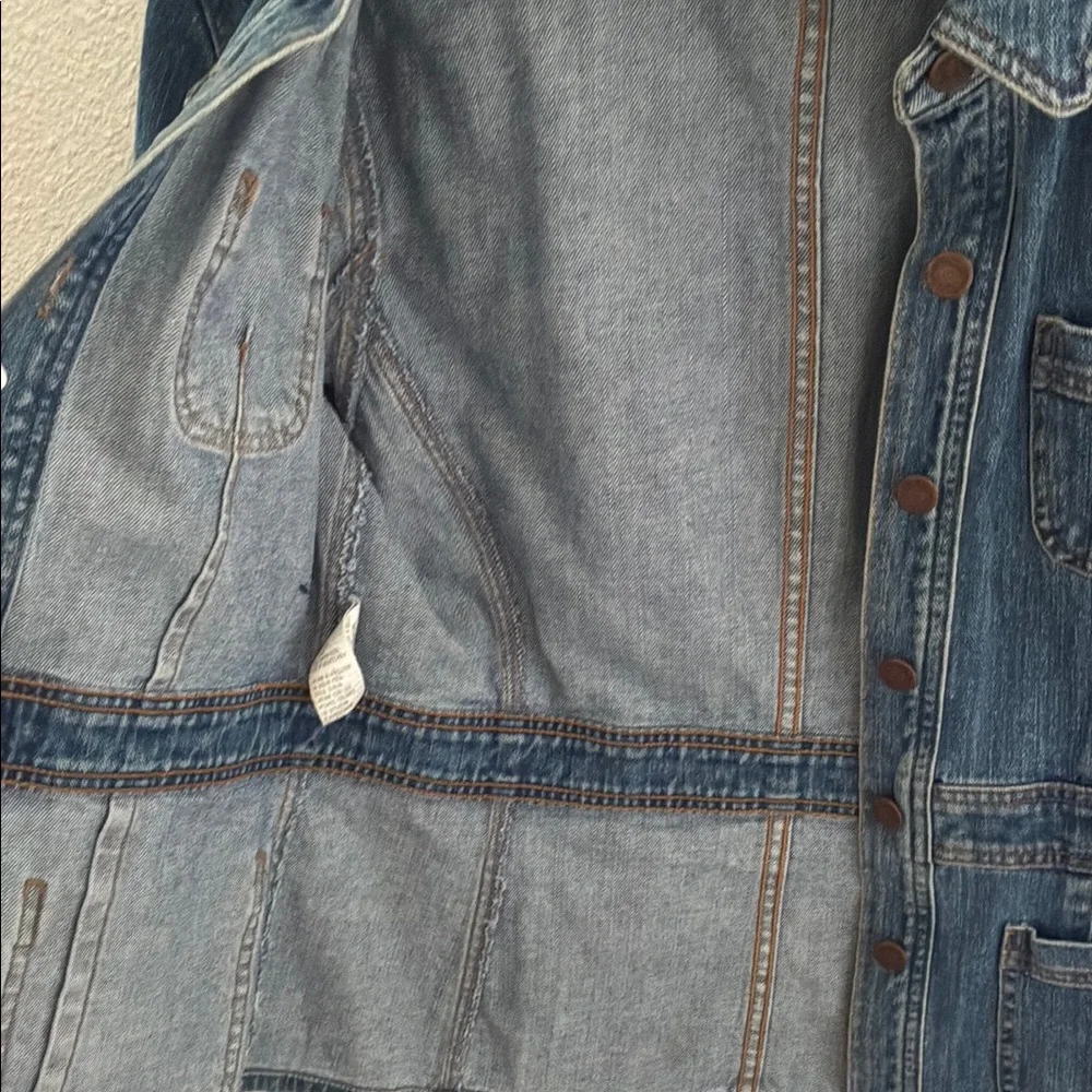 Denim Jacket with Button Front - Picture 7 of 9